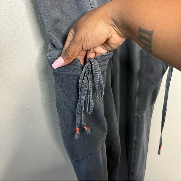 Anthropologie Saturday Sunday Women Jumpsuit Boiler Elastic Waist Straight Leg - Picture 4 of 13